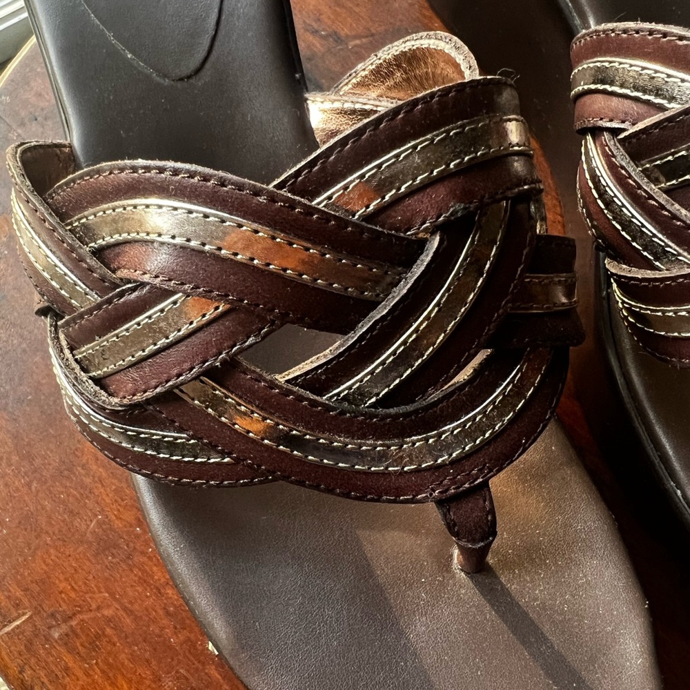 Bcbgeneration Dark Brown Woven Platform Sandals - image 6